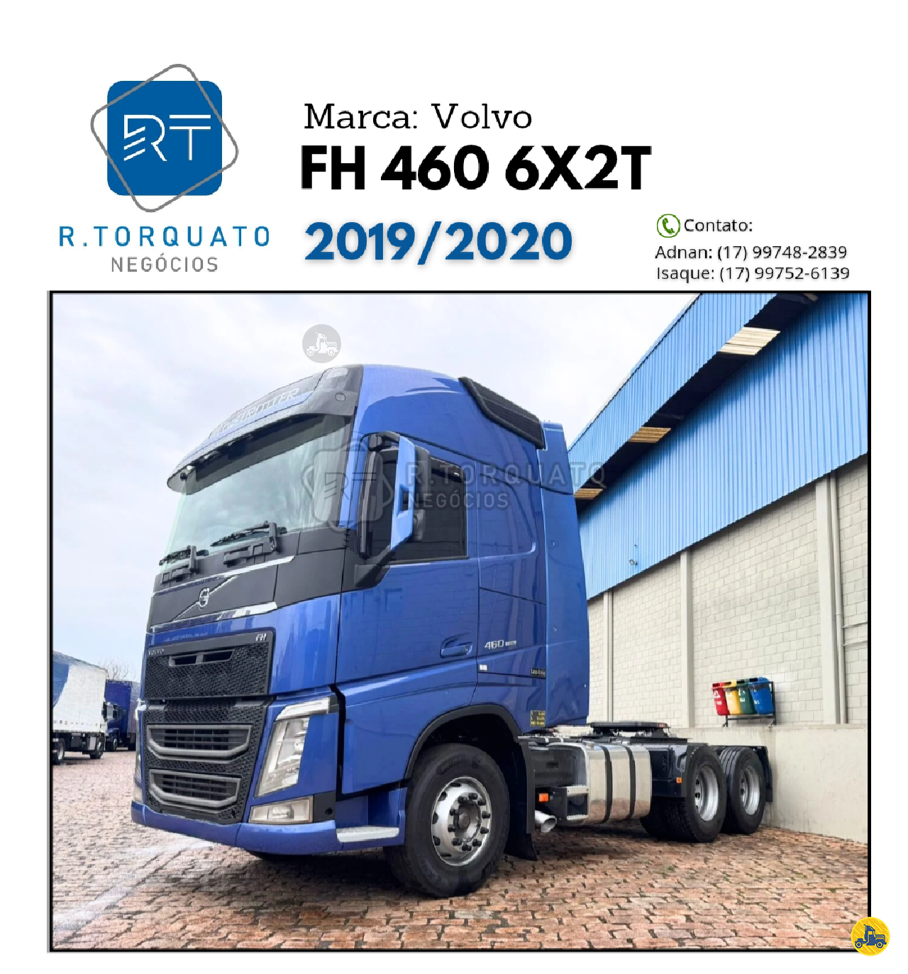 CAMINHAO VOLVO VOLVO FH 460 Cavalo Mecânico Cavalo 6x2 R.Torquato Negócios São José do Rio Preto SÃO PAULO SP
